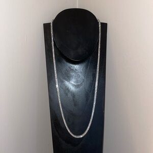 Sterling silver tennis chain for men